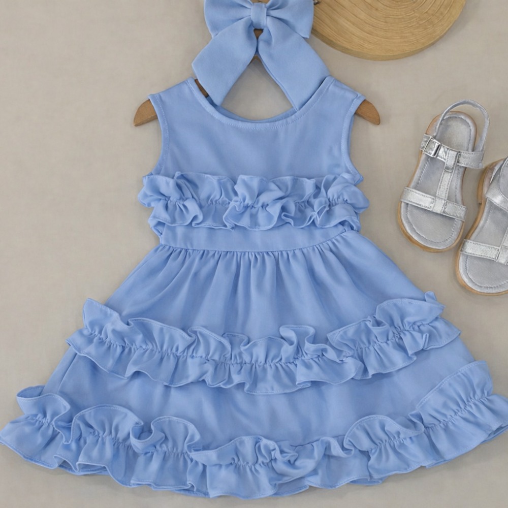 Vestido Babado Infantil Menina - Imagem 3