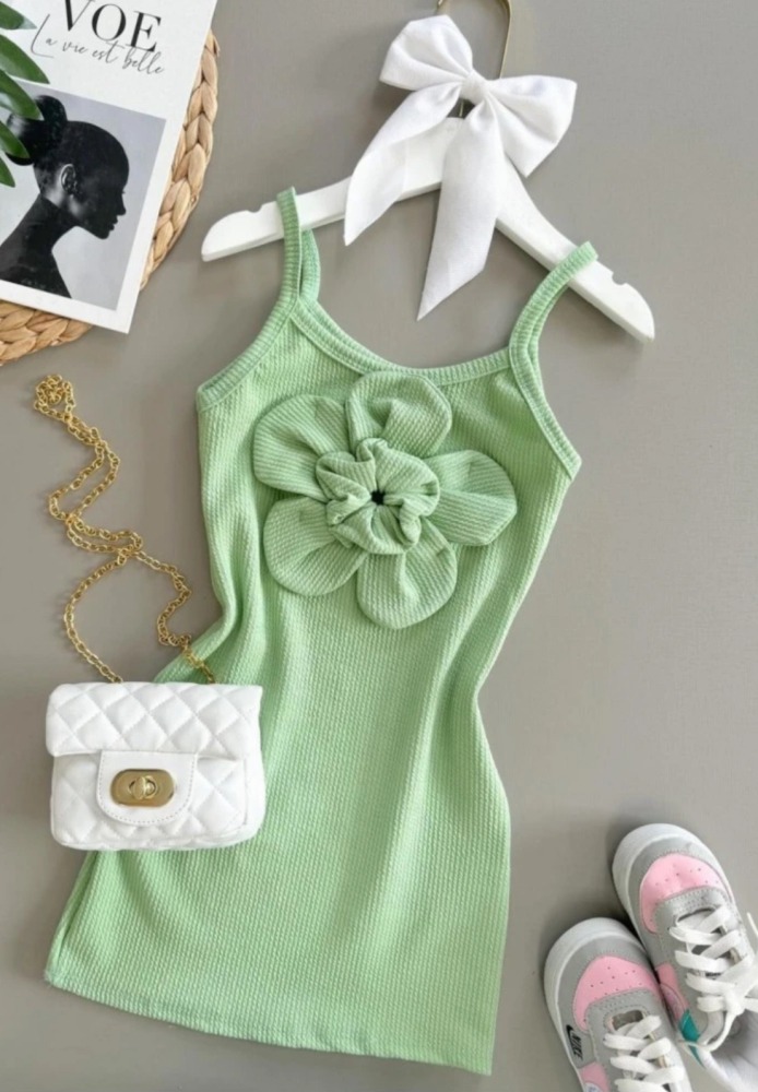 Vestido Flor Infantil Menina - Imagem 3