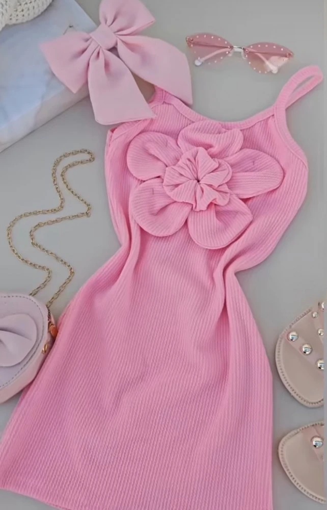 Vestido Flor Infantil Menina - Imagem 4