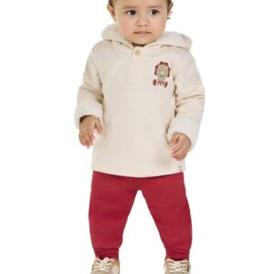 Conjunto Bebê Moletom com Capuz